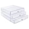 4 Pack: Clear 3-Drawer Organizer by Simply Tidy™
